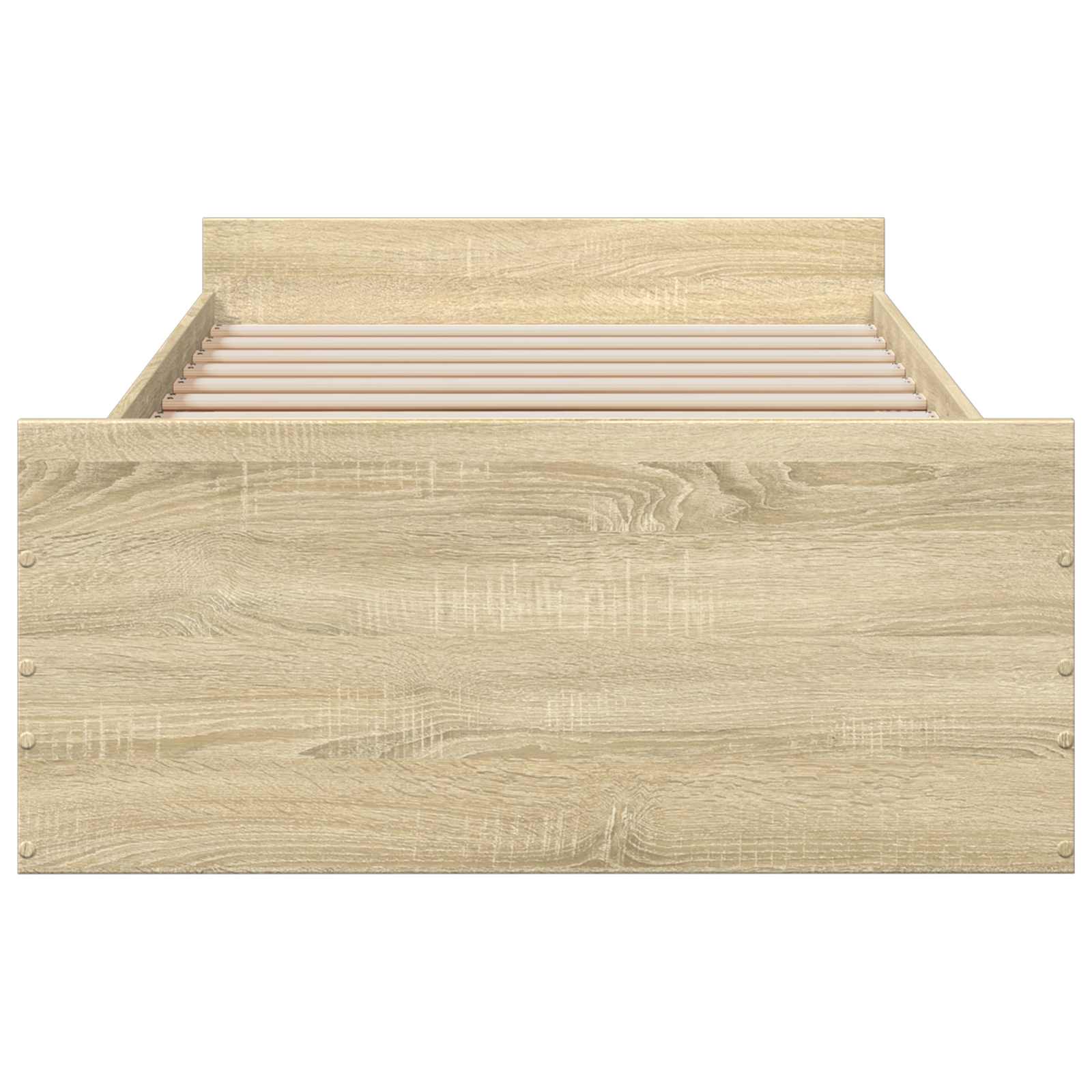 vidaXL Rama łóżka z przechowywaniem z szufladą dąb Sonoma 80 x 200 cm