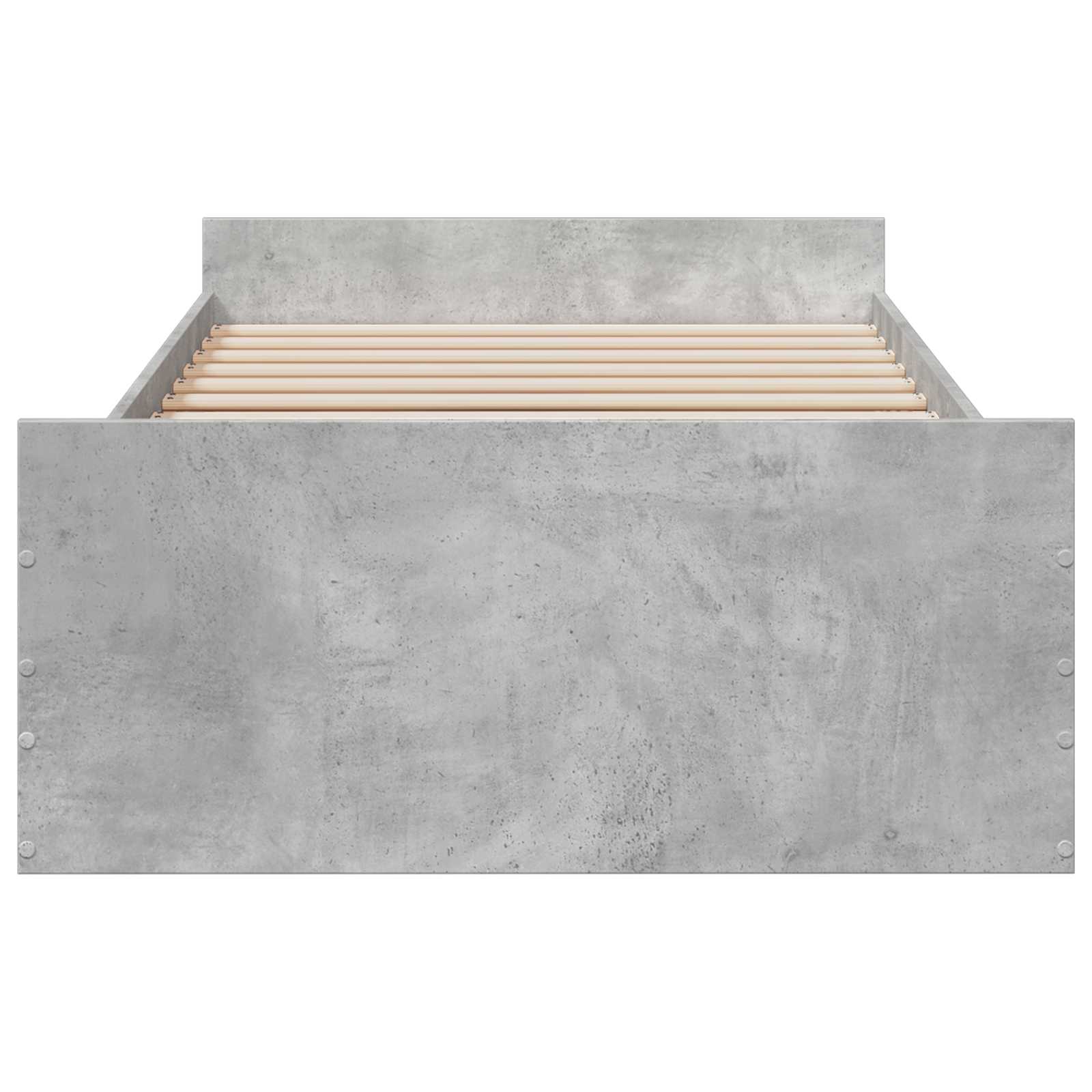 vidaXL Rama łóżka z przechowywaniem Betonowy szary 80 x 200 cm
