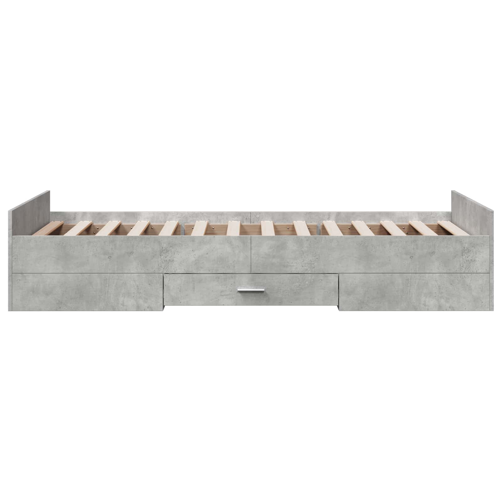 vidaXL Rama łóżka z przechowywaniem Betonowy szary 80 x 200 cm