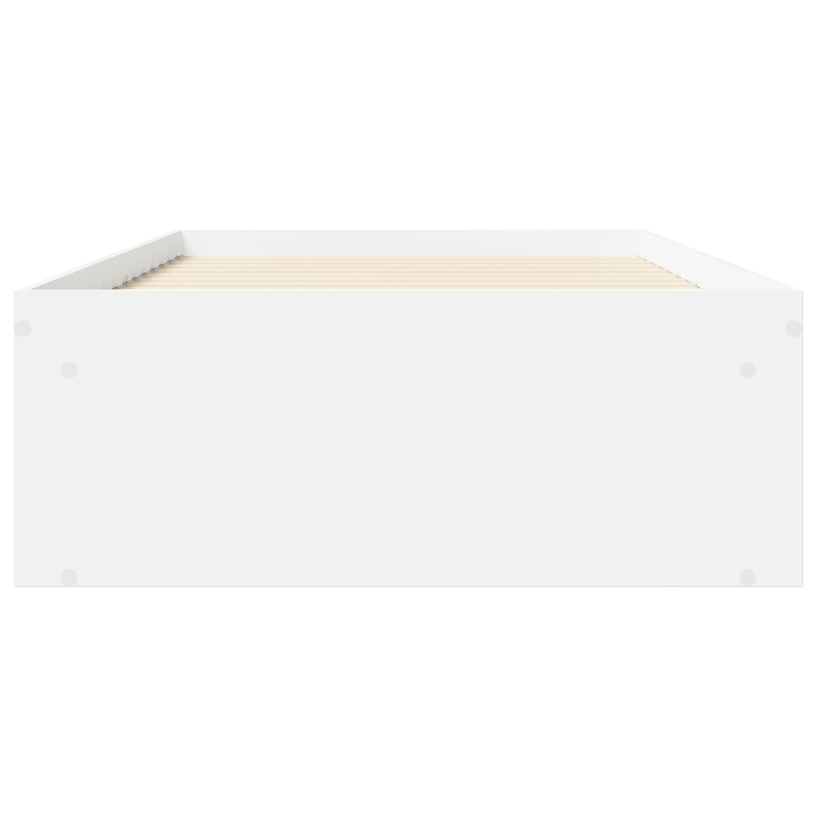 vidaXL Rama łóżka z przechowywaniem z półką Biały 80 x 200 cm