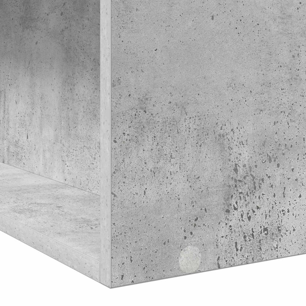 vidaXL Rama łóżka z przechowywaniem z półką Betonowy szary 80 x 200 cm