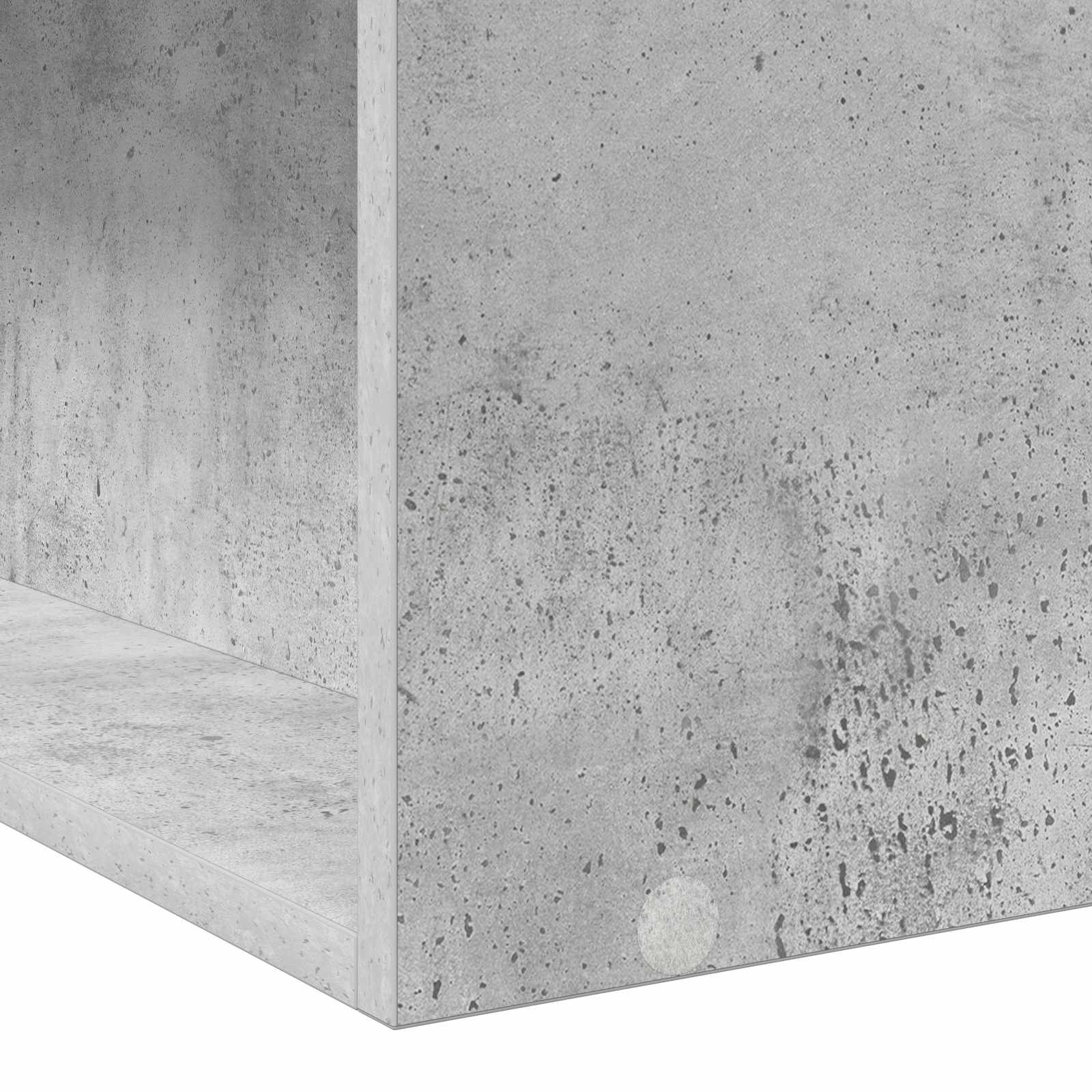 vidaXL Rama łóżka z przechowywaniem z półką Betonowy szary 80 x 200 cm