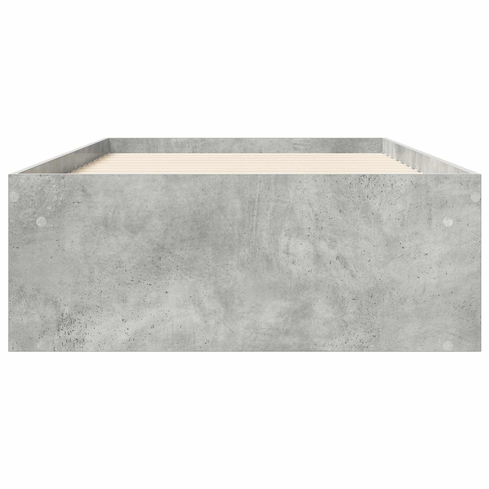 vidaXL Rama łóżka z przechowywaniem z półką Betonowy szary 80 x 200 cm