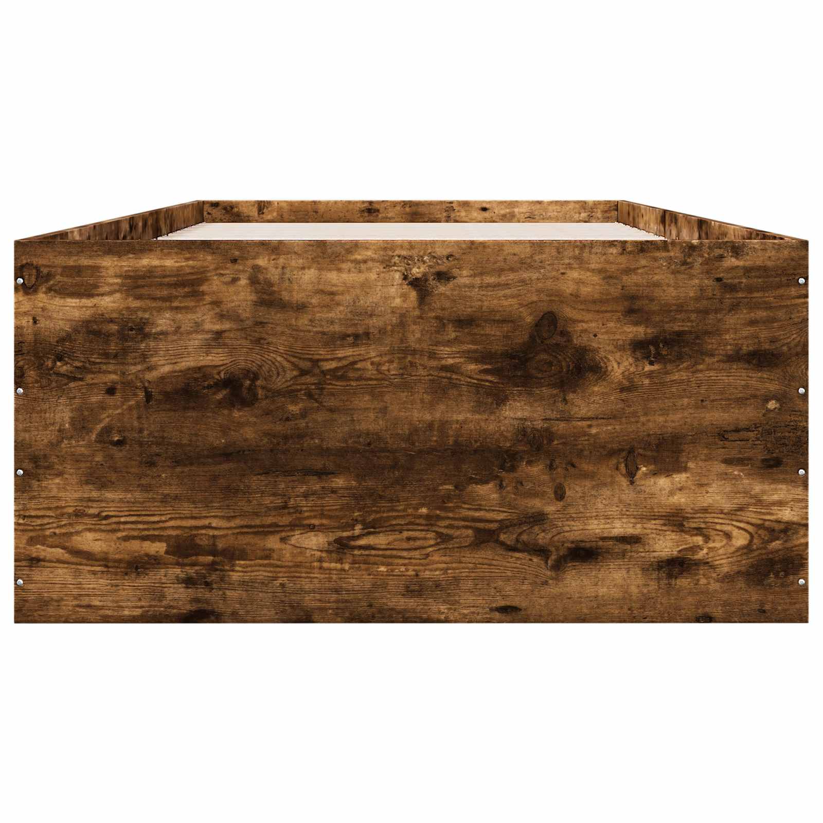 vidaXL Rama łóżka podłogowego Dąb wędzony 80 x 200 cm
