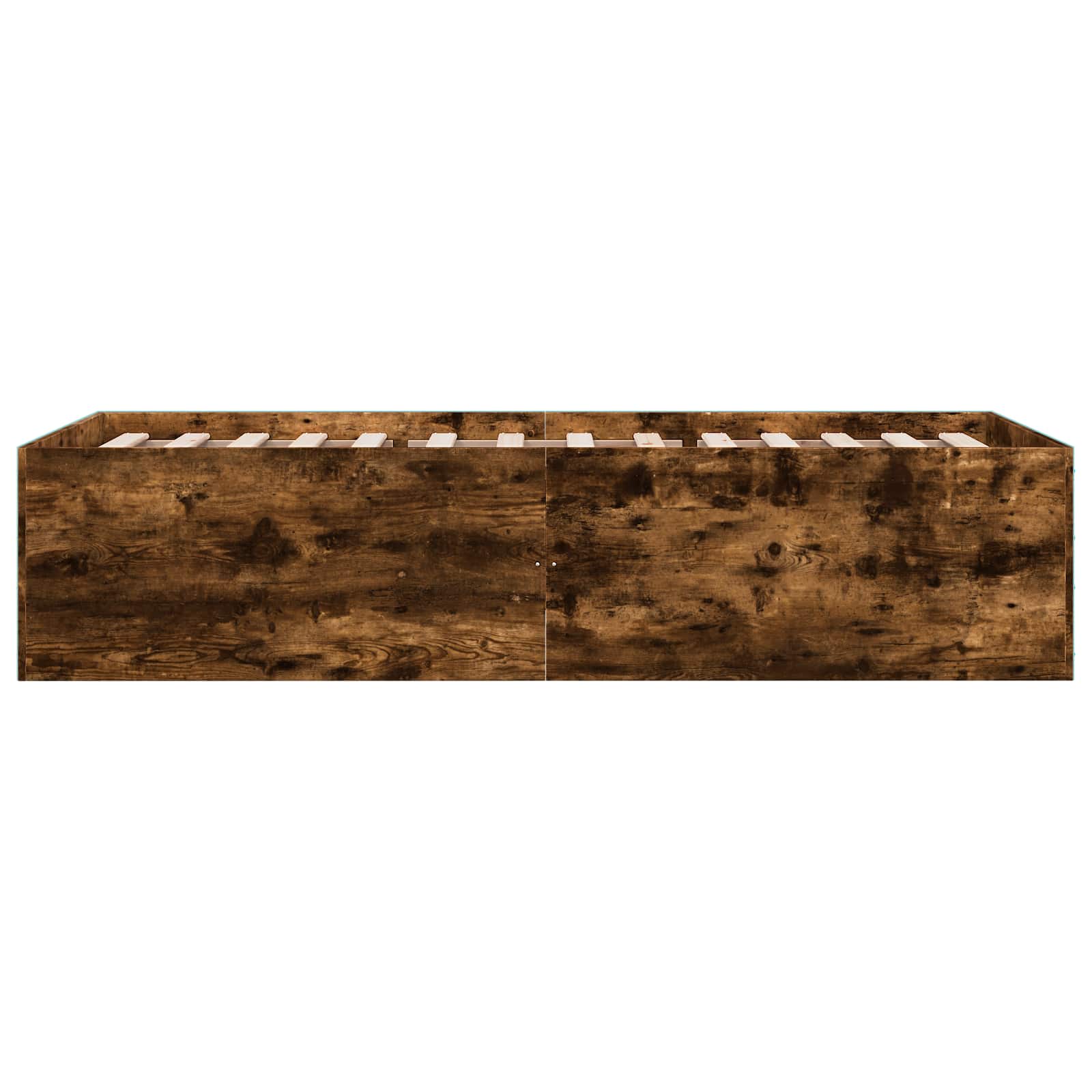 vidaXL Rama łóżka podłogowego Dąb wędzony 80 x 200 cm