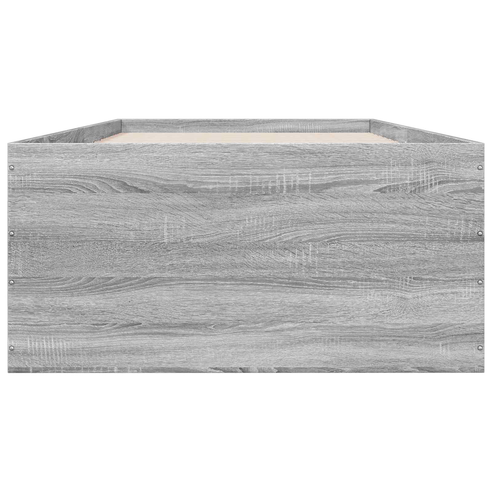 vidaXL Rama łóżka podłogowego Szary Sonoma 80 x 200 cm