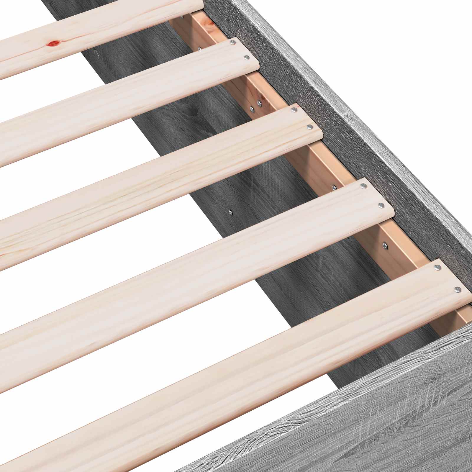 vidaXL Rama łóżka podłogowego Betonowy szary 80 x 200 cm