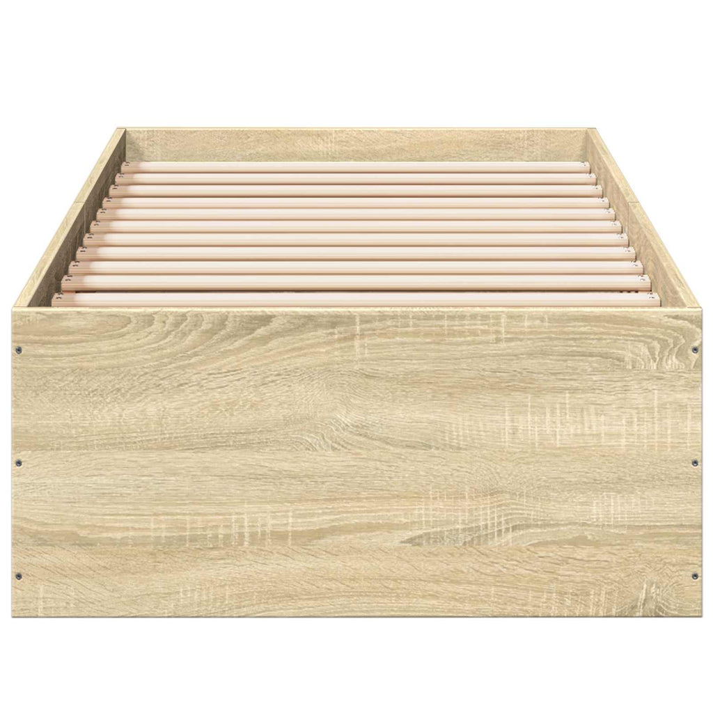 vidaXL Rama łóżka podłogowego dąb Sonoma 80 x 200 cm
