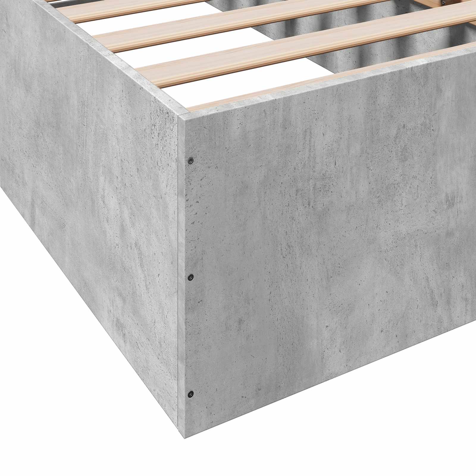 vidaXL Rama łóżka podłogowego Betonowy szary 80 x 200 cm