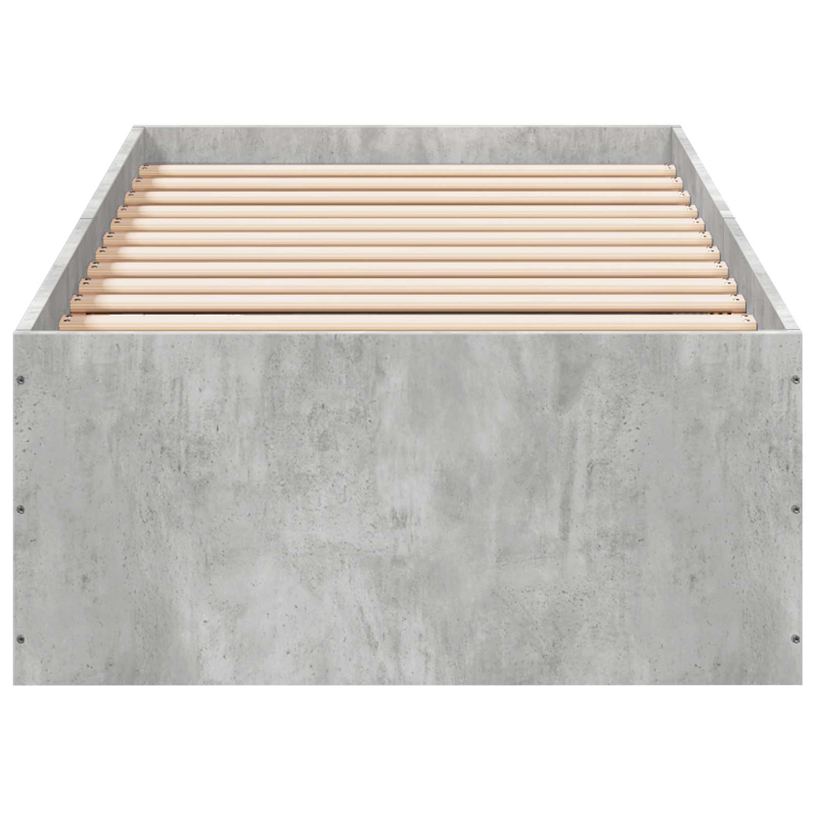 vidaXL Rama łóżka podłogowego Betonowy szary 80 x 200 cm