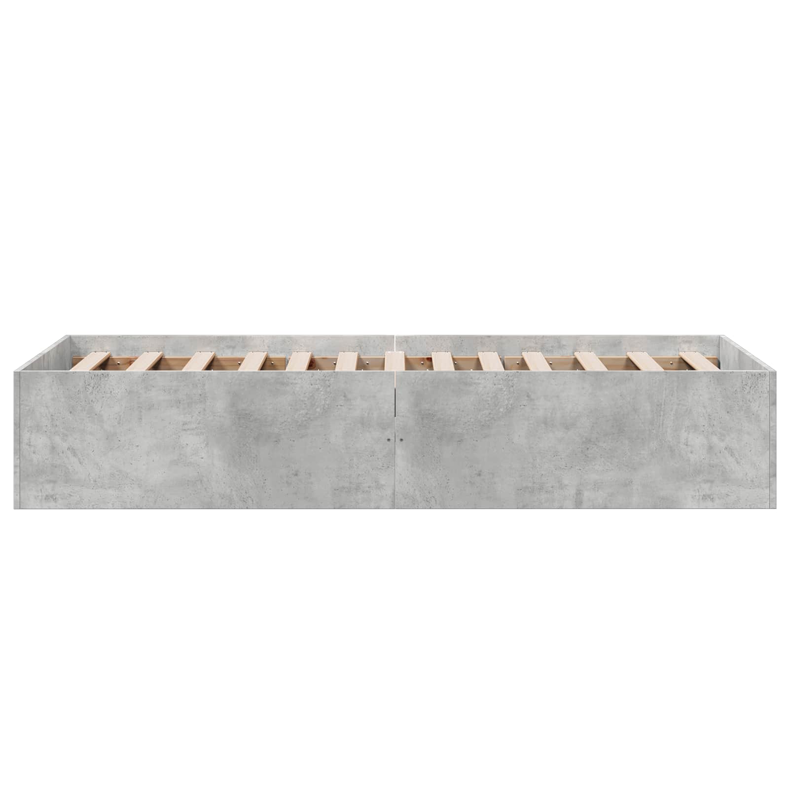 vidaXL Rama łóżka podłogowego Betonowy szary 80 x 200 cm