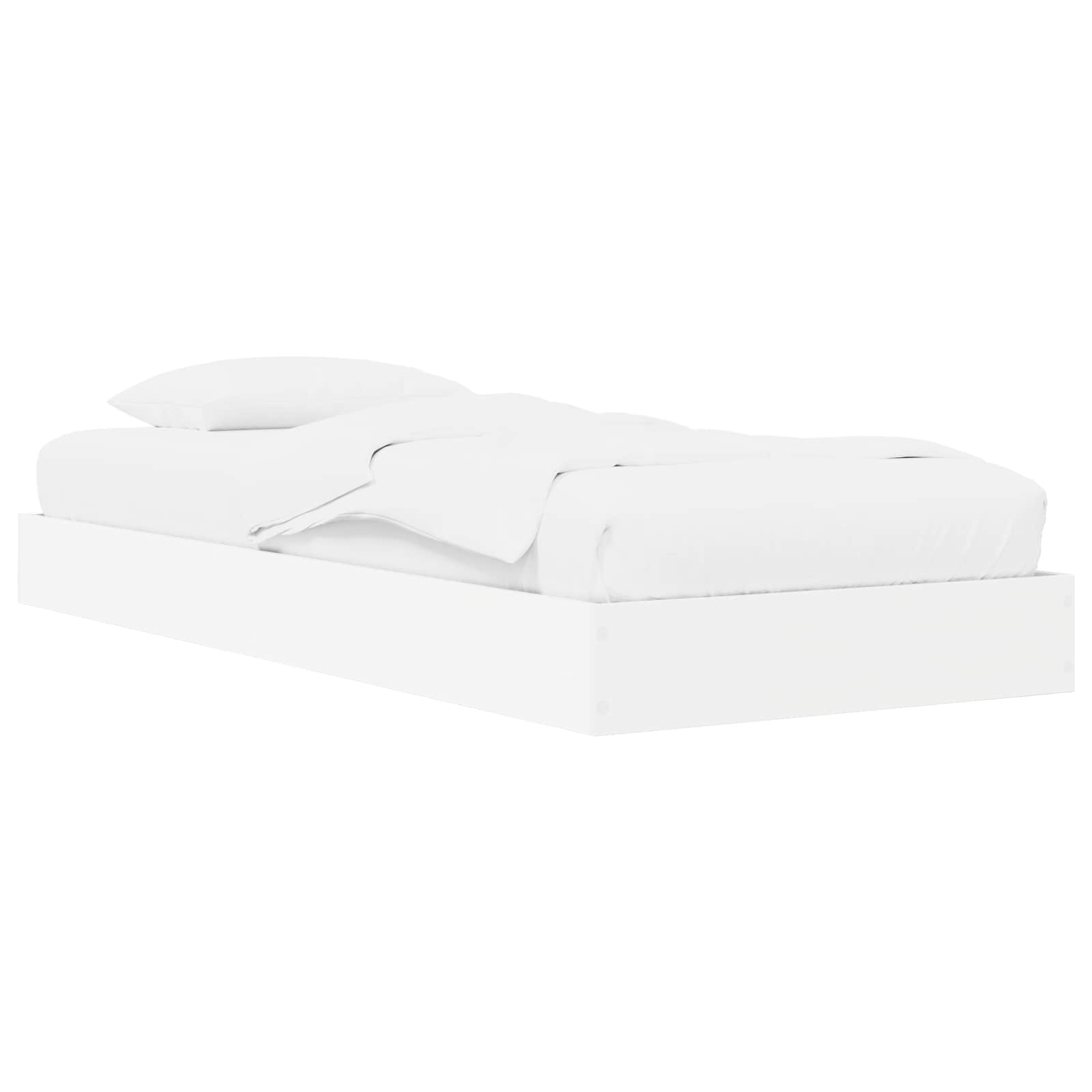 vidaXL Rama łóżka z przechowywaniem z półką Biały 80 x 200 cm