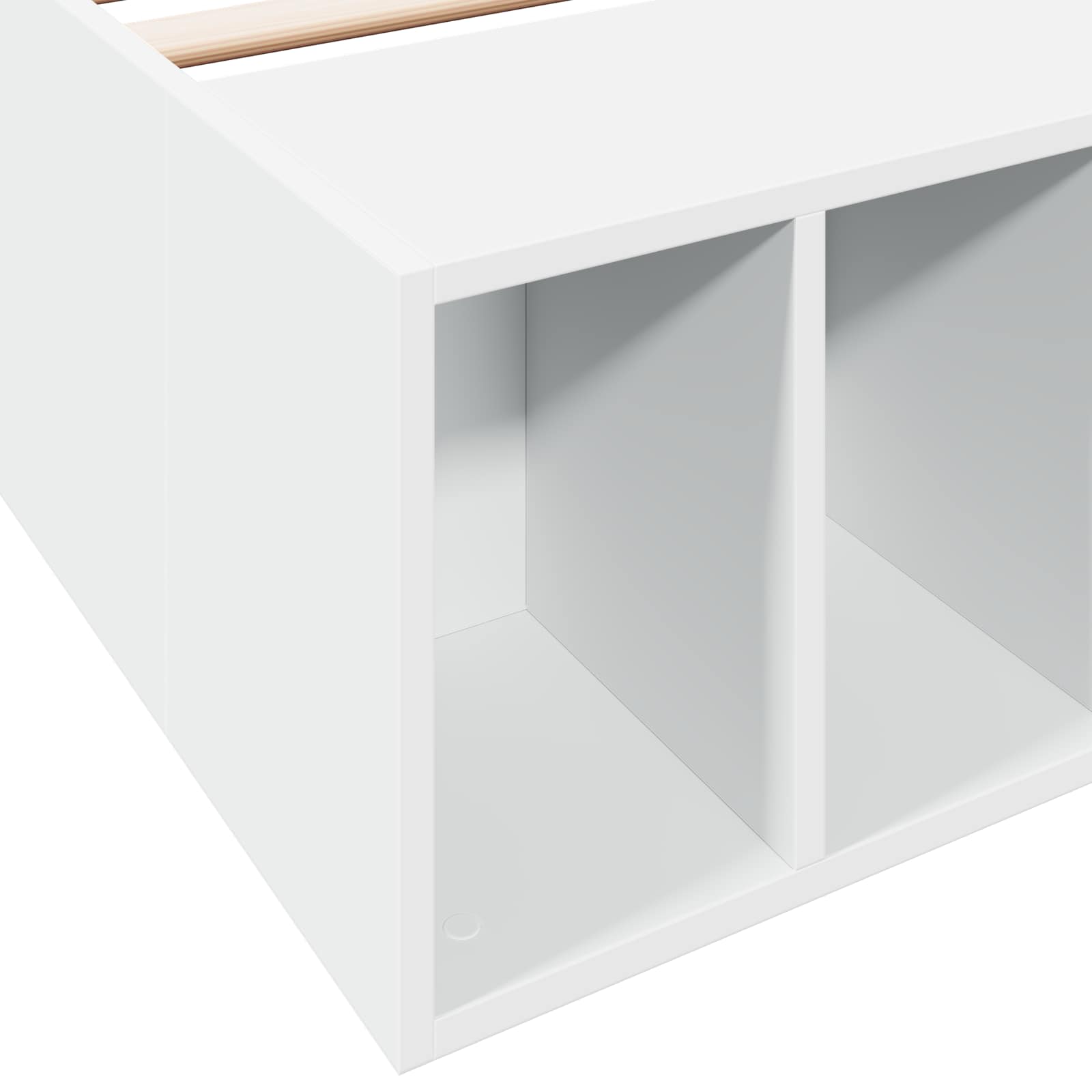 vidaXL Rama łóżka z przechowywaniem z półką Biały 80 x 200 cm