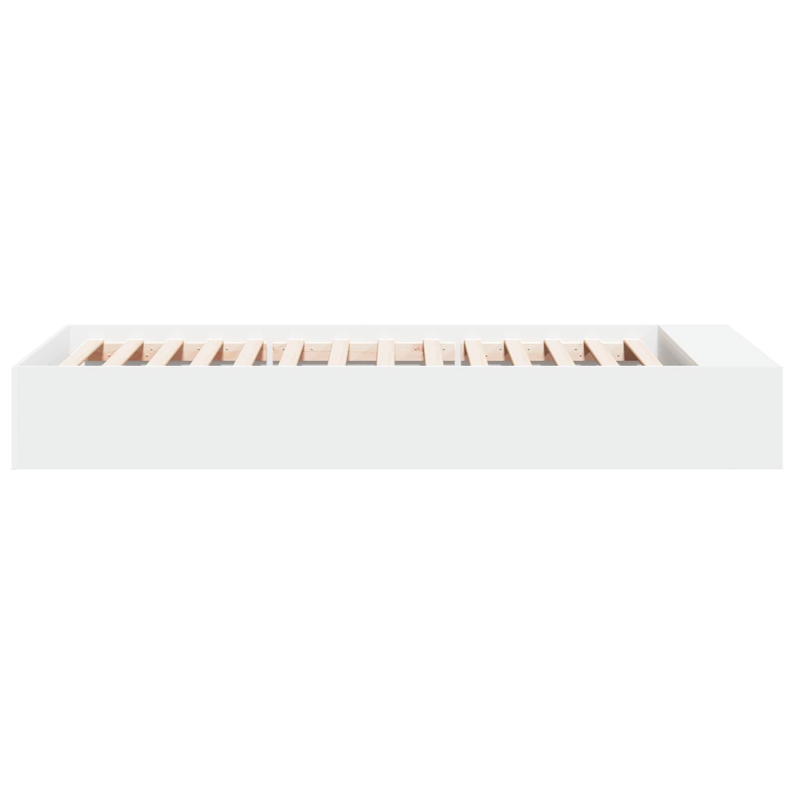 vidaXL Rama łóżka z przechowywaniem z półką Biały 80 x 200 cm