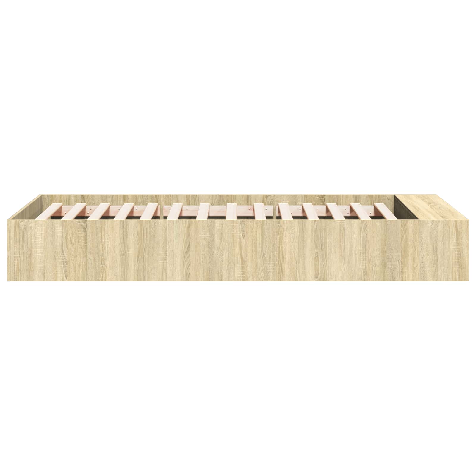 vidaXL Rama łóżka z przechowywaniem z półką dąb Sonoma 80 x 200 cm