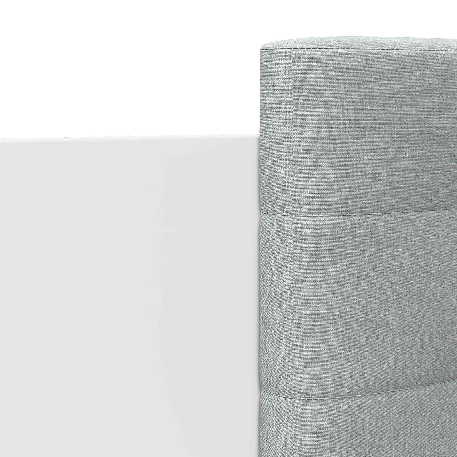 vidaXL Rama łóżka z wezgłowiem Biały 80 x 200 cm Drewno inżynieryjne
