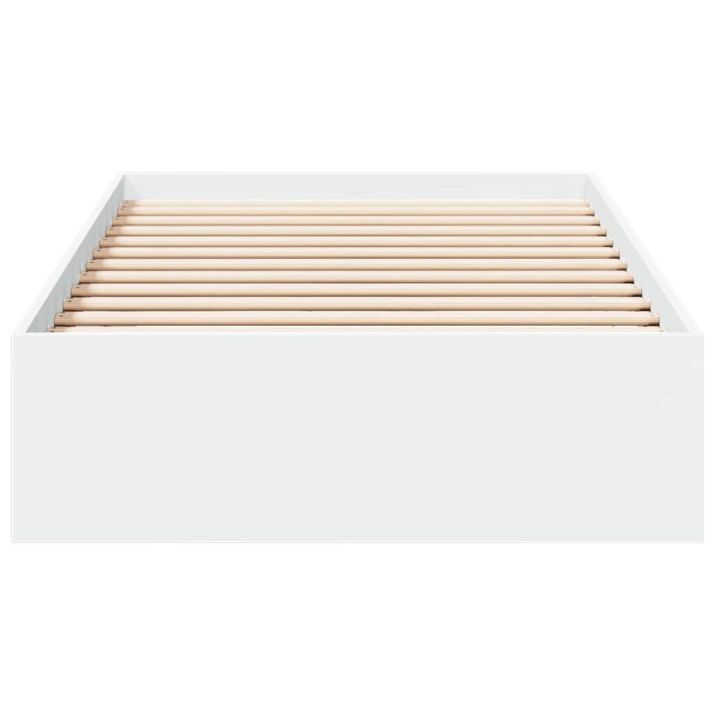 vidaXL Rama łóżka z przechowywaniem z szufladą Biały 80 x 200 cm