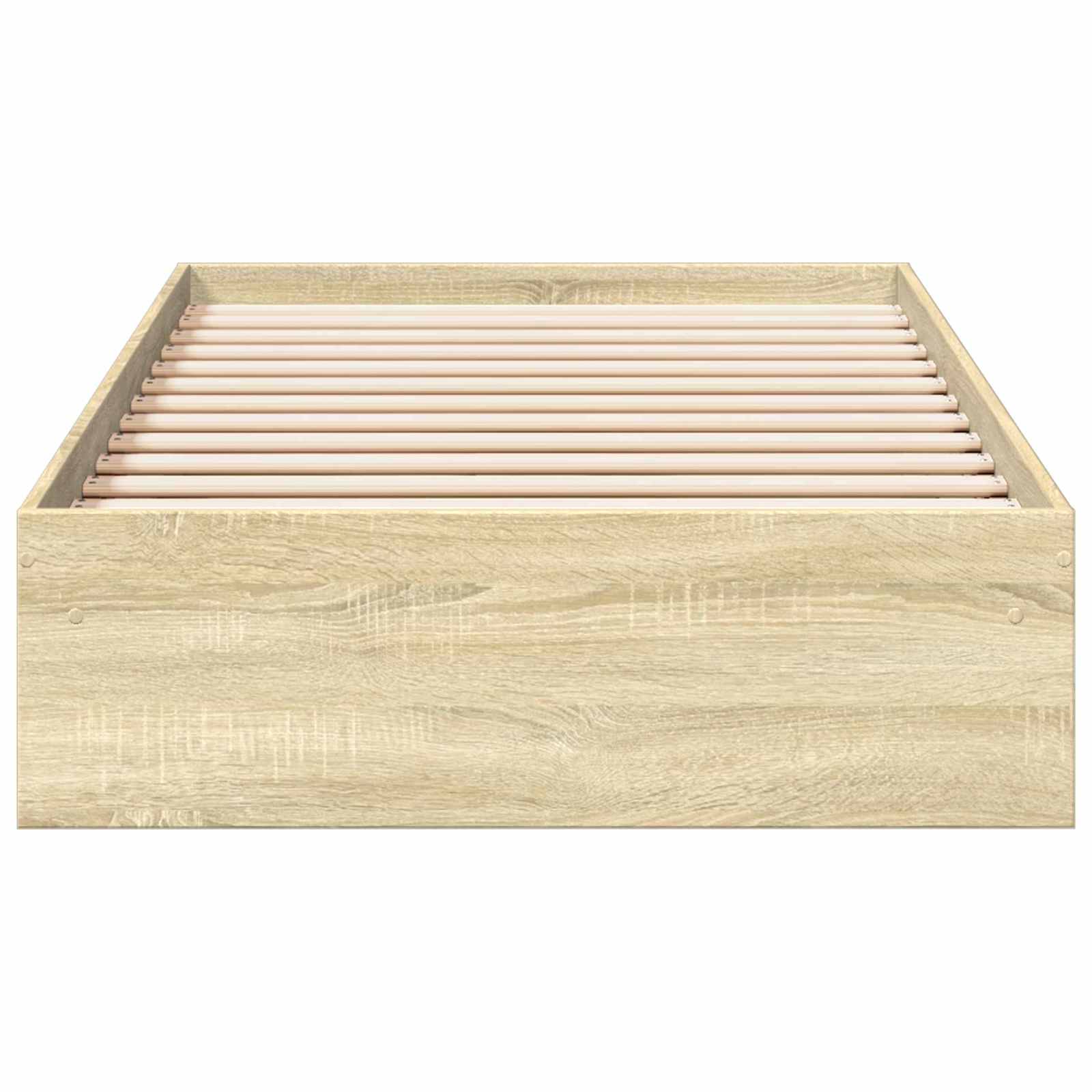 vidaXL Rama łóżka z przechowywaniem z szufladą dąb Sonoma 80 x 200 cm