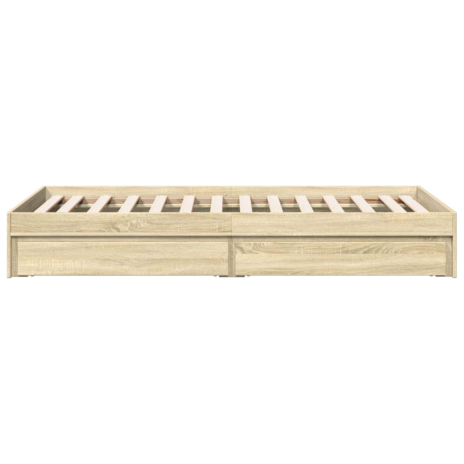 vidaXL Rama łóżka z przechowywaniem z szufladą dąb Sonoma 80 x 200 cm