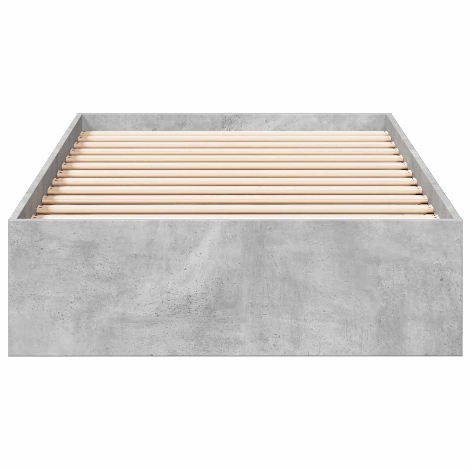 vidaXL Rama łóżka z przechowywaniem Betonowy szary 80 x 200 cm