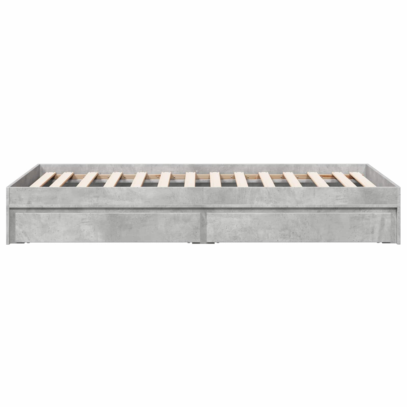vidaXL Rama łóżka z przechowywaniem Betonowy szary 80 x 200 cm
