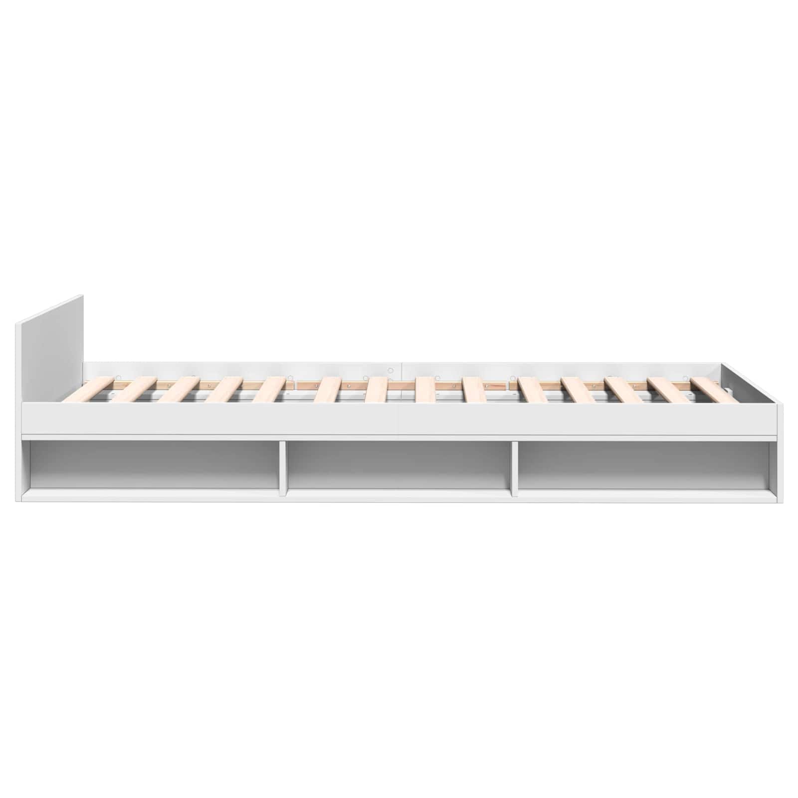 vidaXL Rama łóżka z przechowywaniem z szufladą Biały 80 x 200 cm