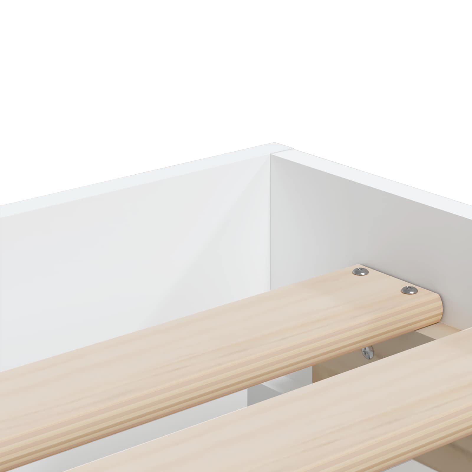 vidaXL Rama łóżka z przechowywaniem z szufladą Biały 80 x 200 cm