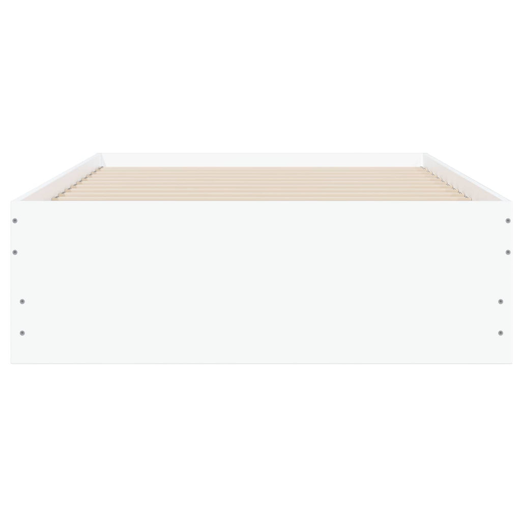 vidaXL Rama łóżka z przechowywaniem z szufladą Biały 80 x 200 cm