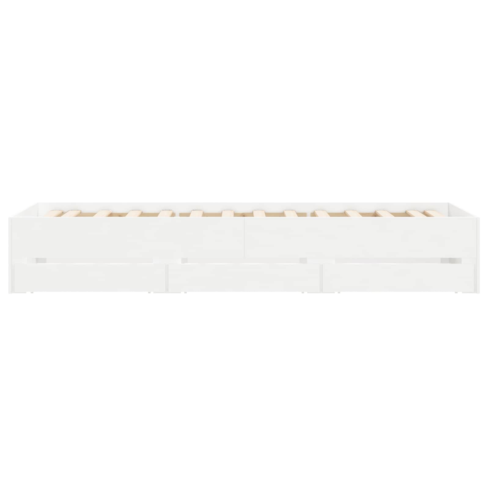 vidaXL Rama łóżka z przechowywaniem z szufladą Biały 80 x 200 cm