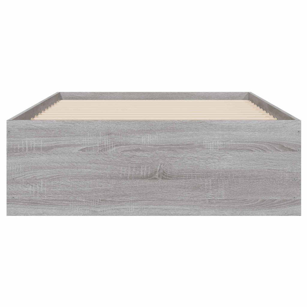 vidaXL Rama łóżka z przechowywaniem Betonowy szary 80 x 200 cm