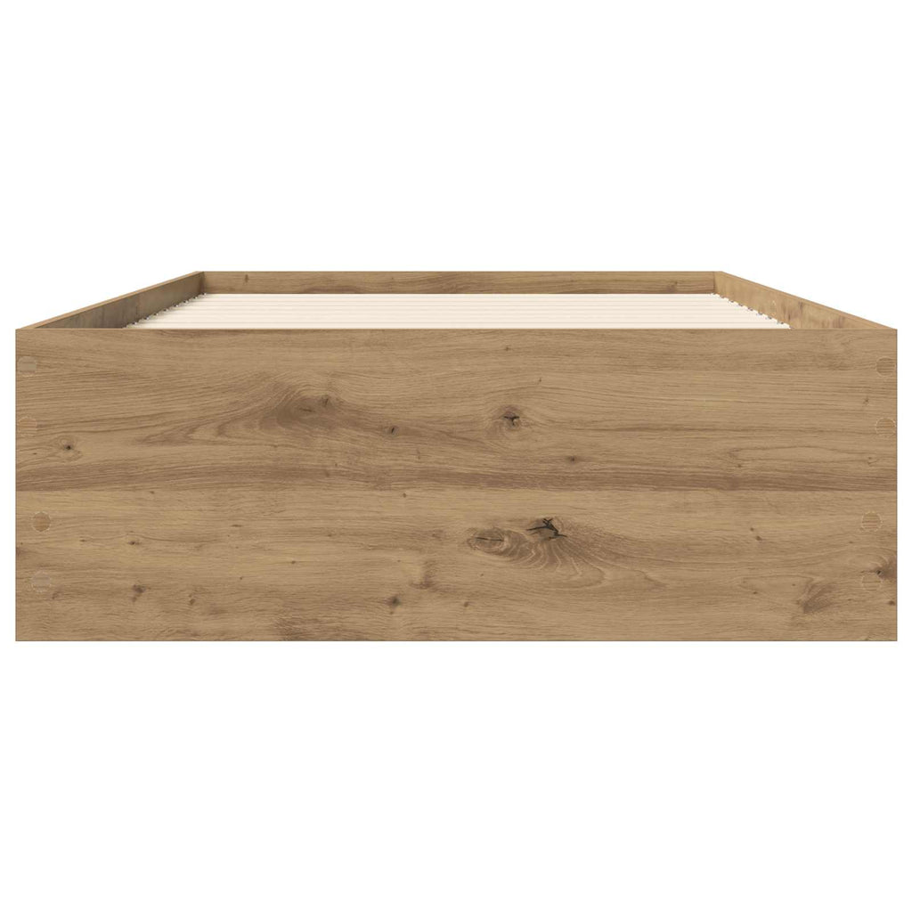 vidaXL Rama łóżka z przechowywaniem Dąb artisian 80 x 200 cm