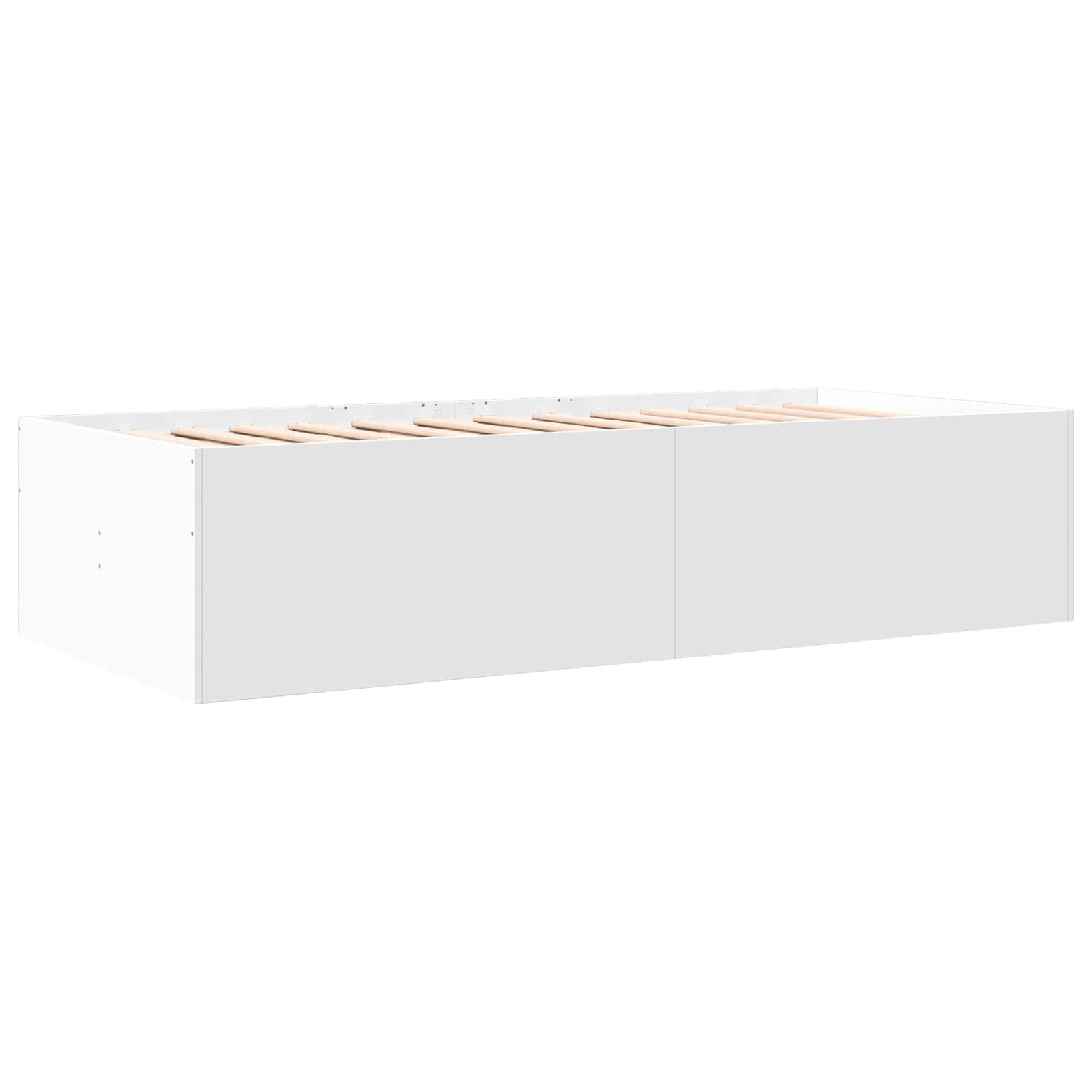 vidaXL Rama łóżka z przechowywaniem z szufladą Biały 80 x 200 cm