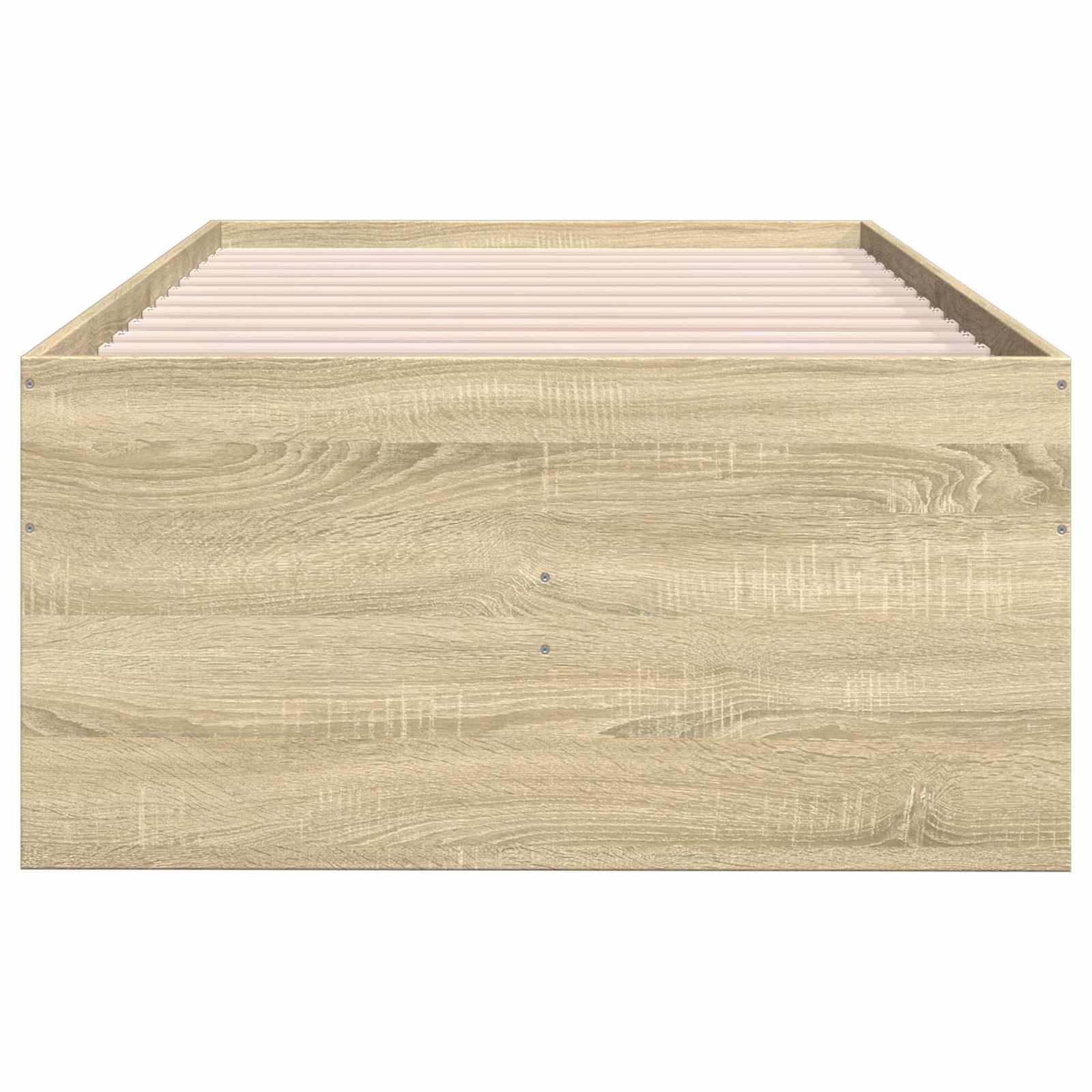vidaXL Rama łóżka z przechowywaniem z szufladą dąb Sonoma 80 x 200 cm