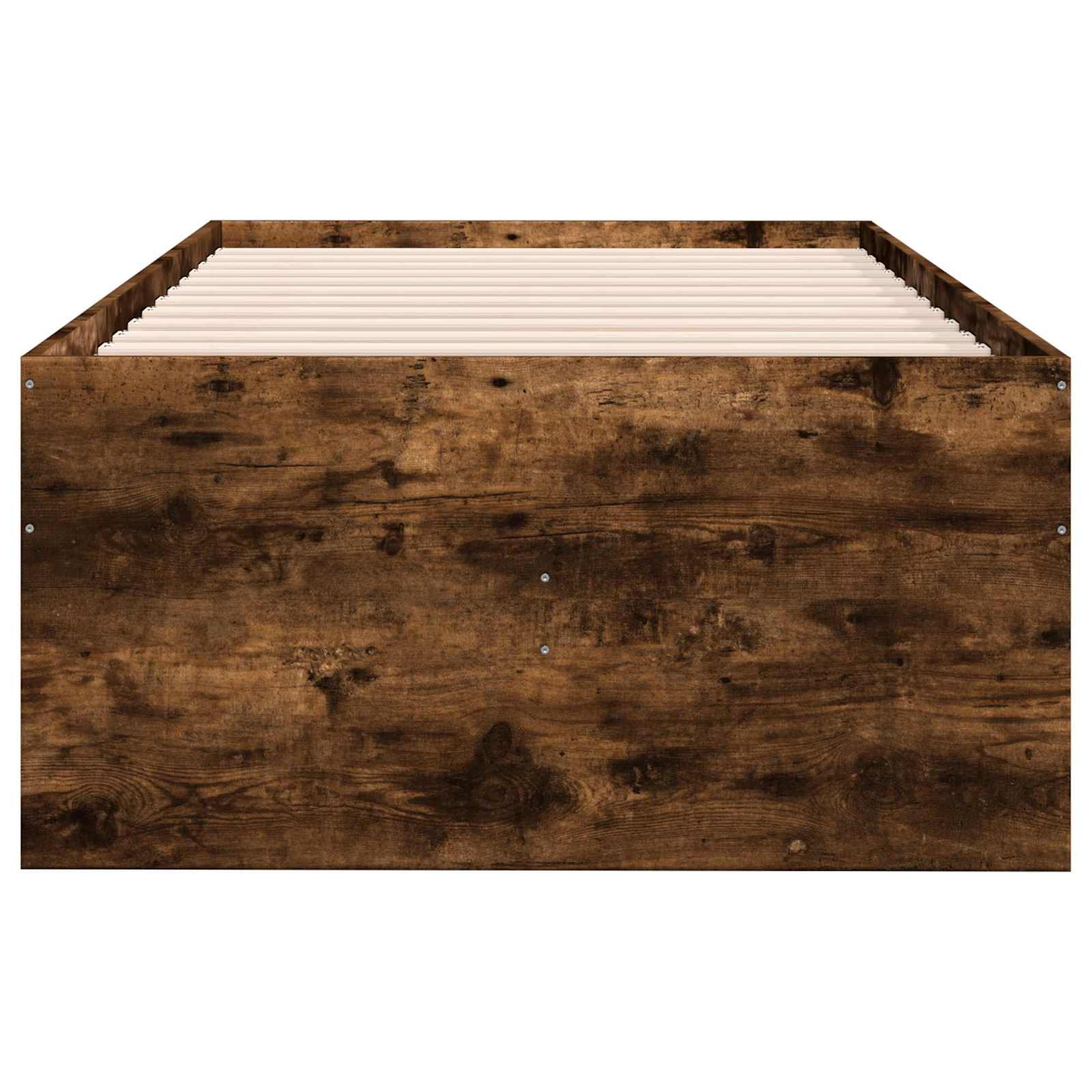 vidaXL Rama łóżka z przechowywaniem z szufladą Dąb wędzony 80 x 200 cm