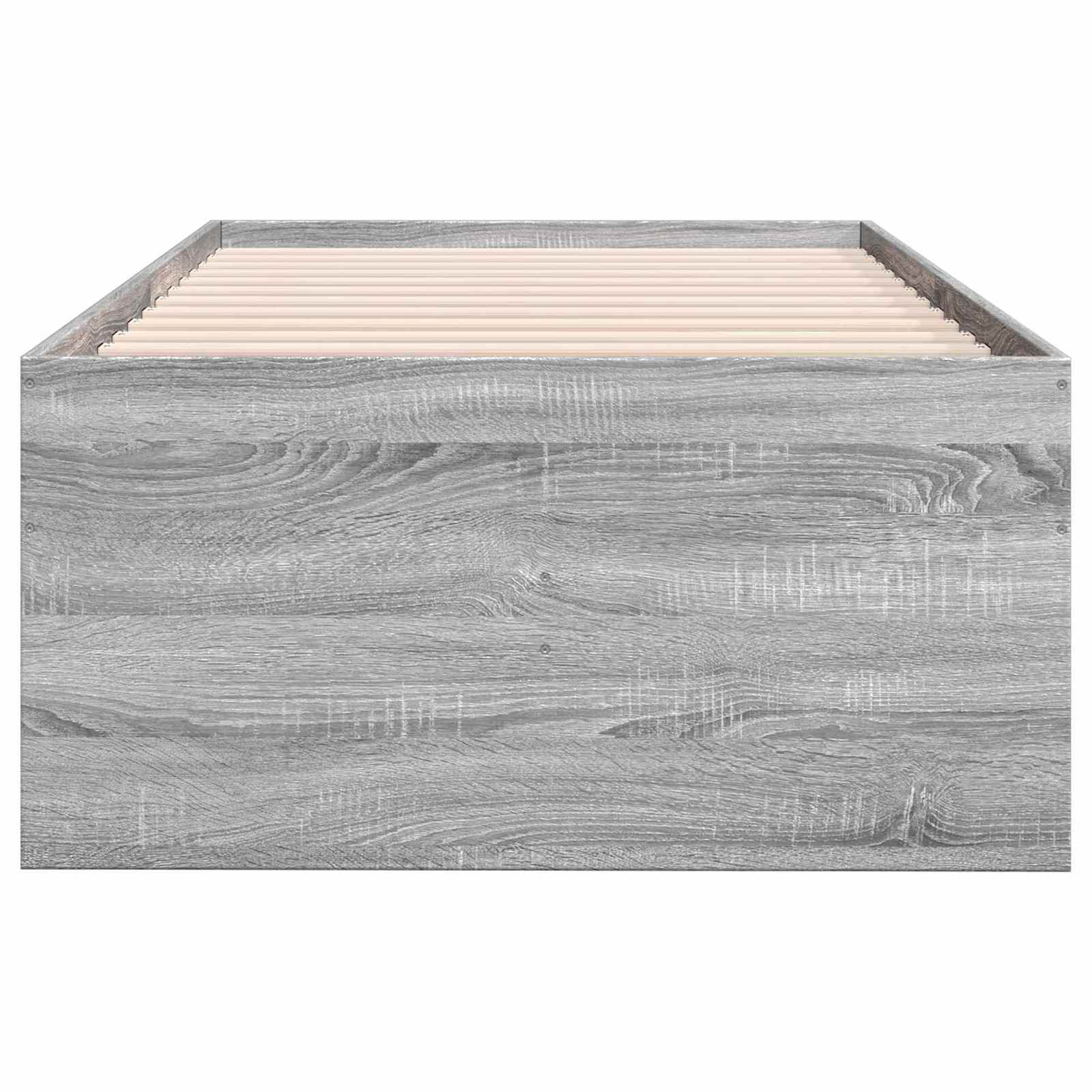 vidaXL Rama łóżka z przechowywaniem Szary Sonoma 80 x 200 cm