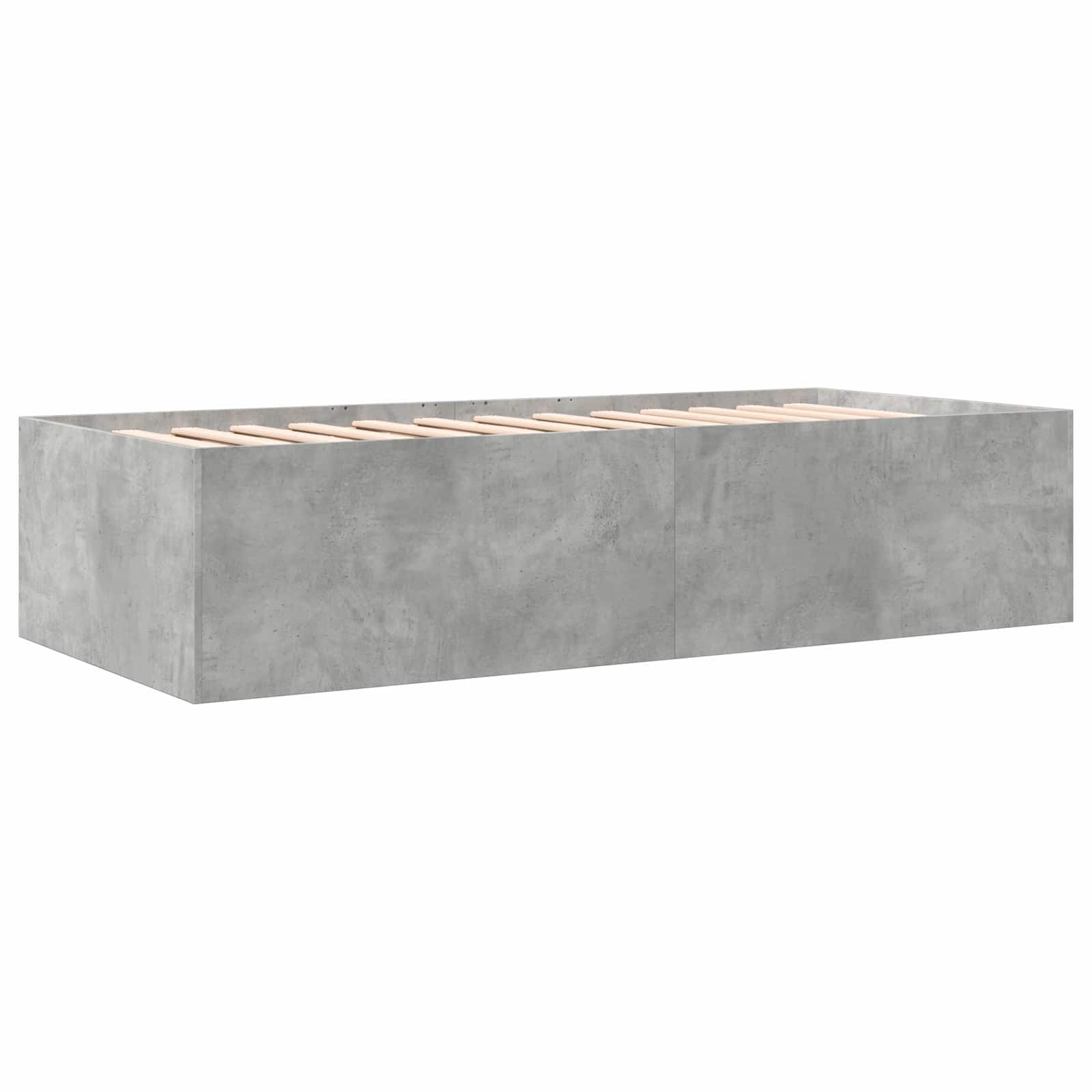 vidaXL Rama łóżka z przechowywaniem Betonowy szary 80 x 200 cm