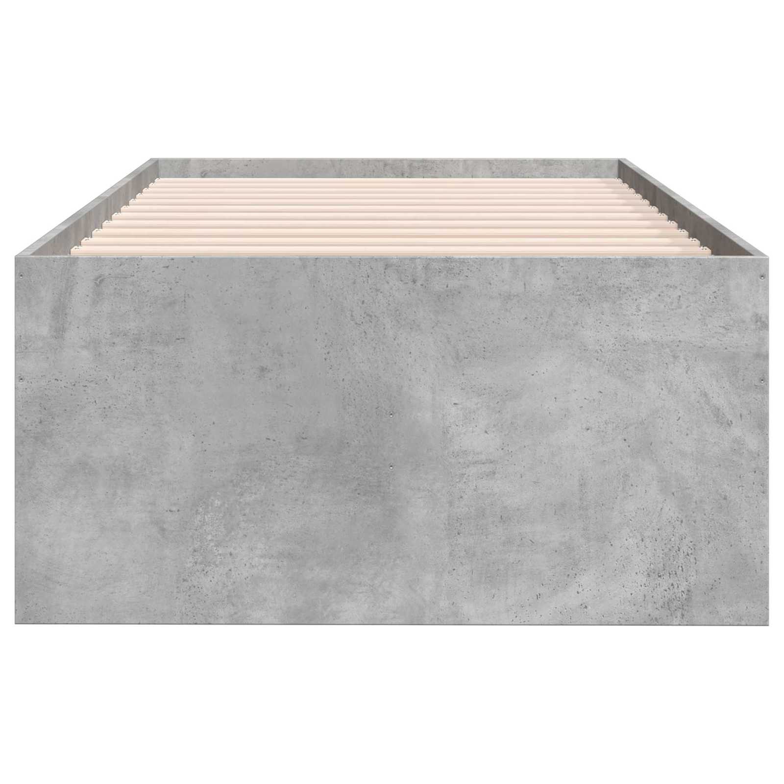 vidaXL Rama łóżka z przechowywaniem Betonowy szary 80 x 200 cm