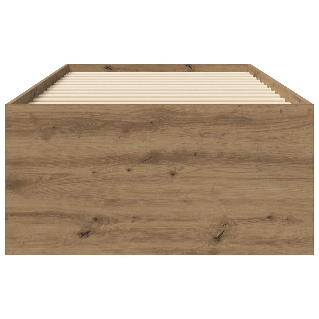 vidaXL Rama łóżka z przechowywaniem Dąb artisian 80 x 200 cm
