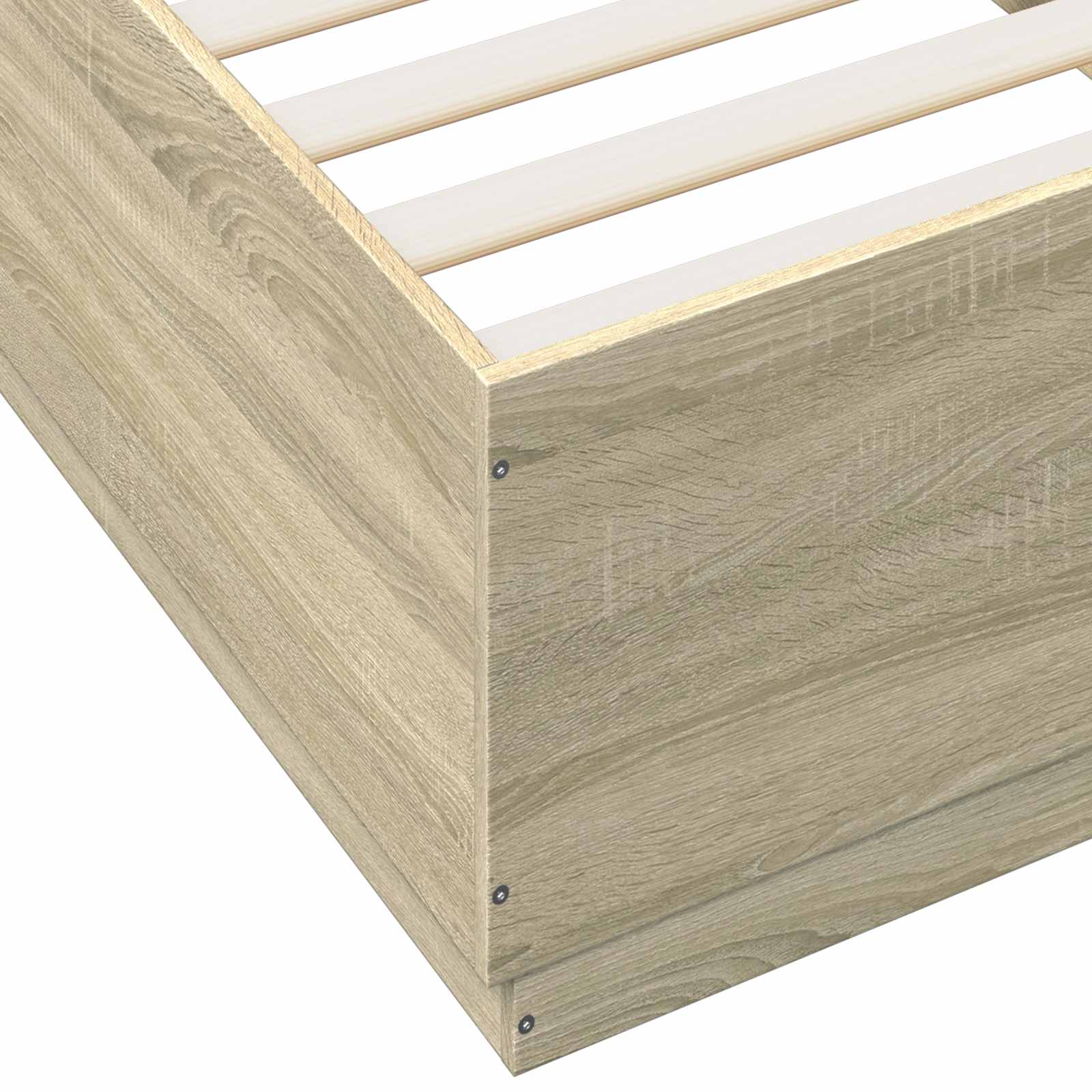 vidaXL Ramka łóżka dąb Sonoma 80 x 200 cm Drewno inżynieryjne