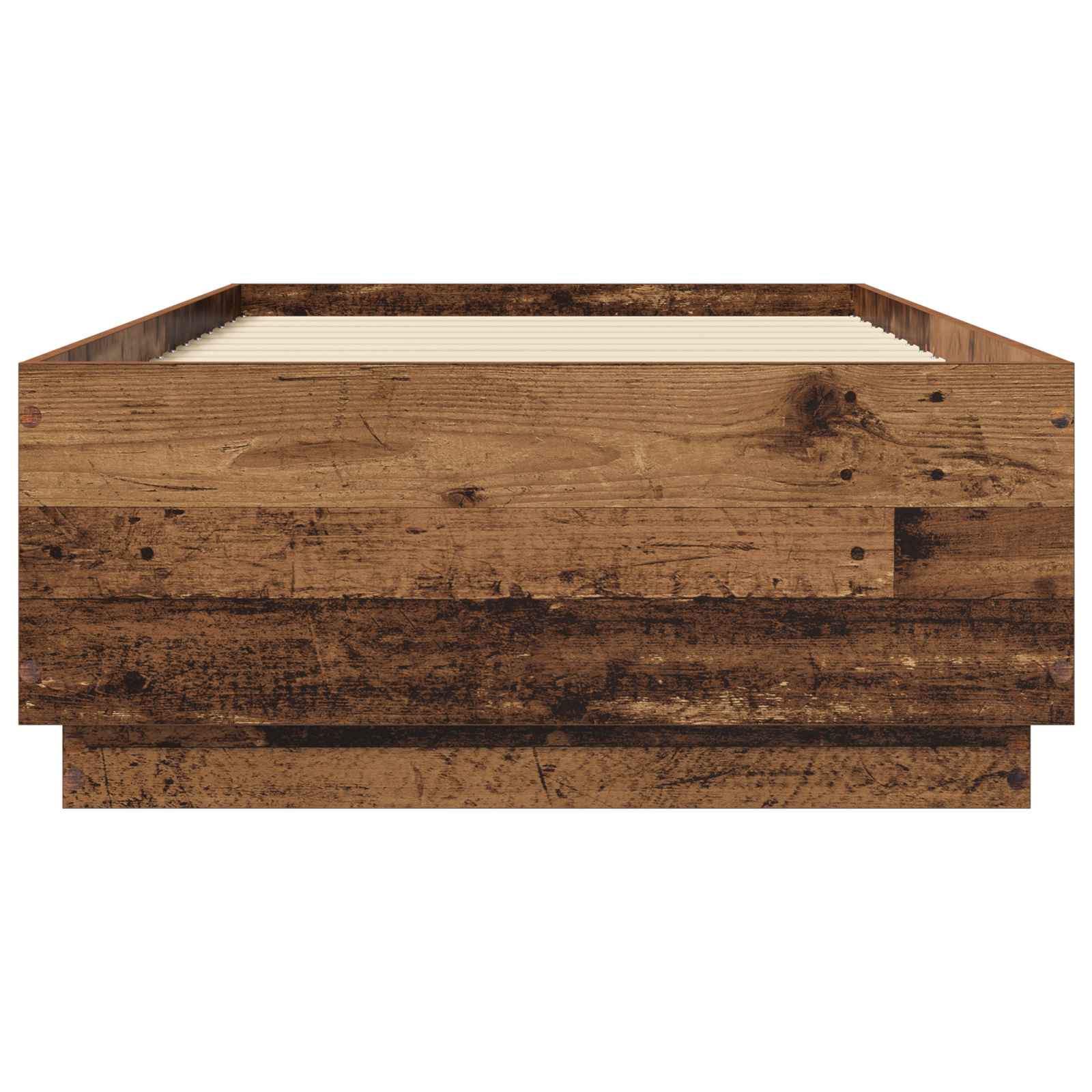 vidaXL Ramka łóżka Stare drewno 80 x 200 cm Drewno inżynieryjne