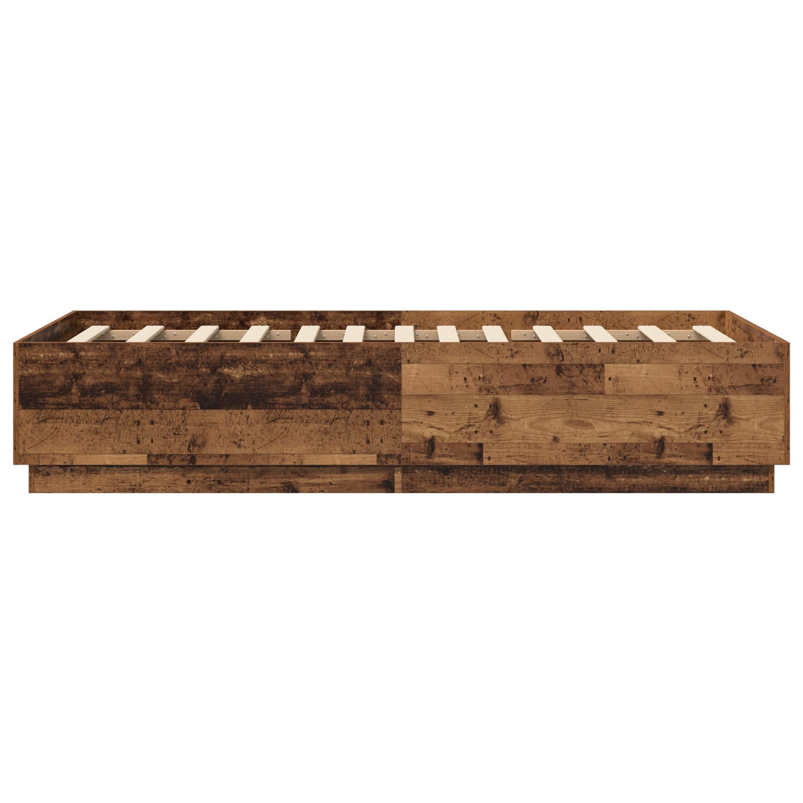 vidaXL Ramka łóżka Stare drewno 80 x 200 cm Drewno inżynieryjne