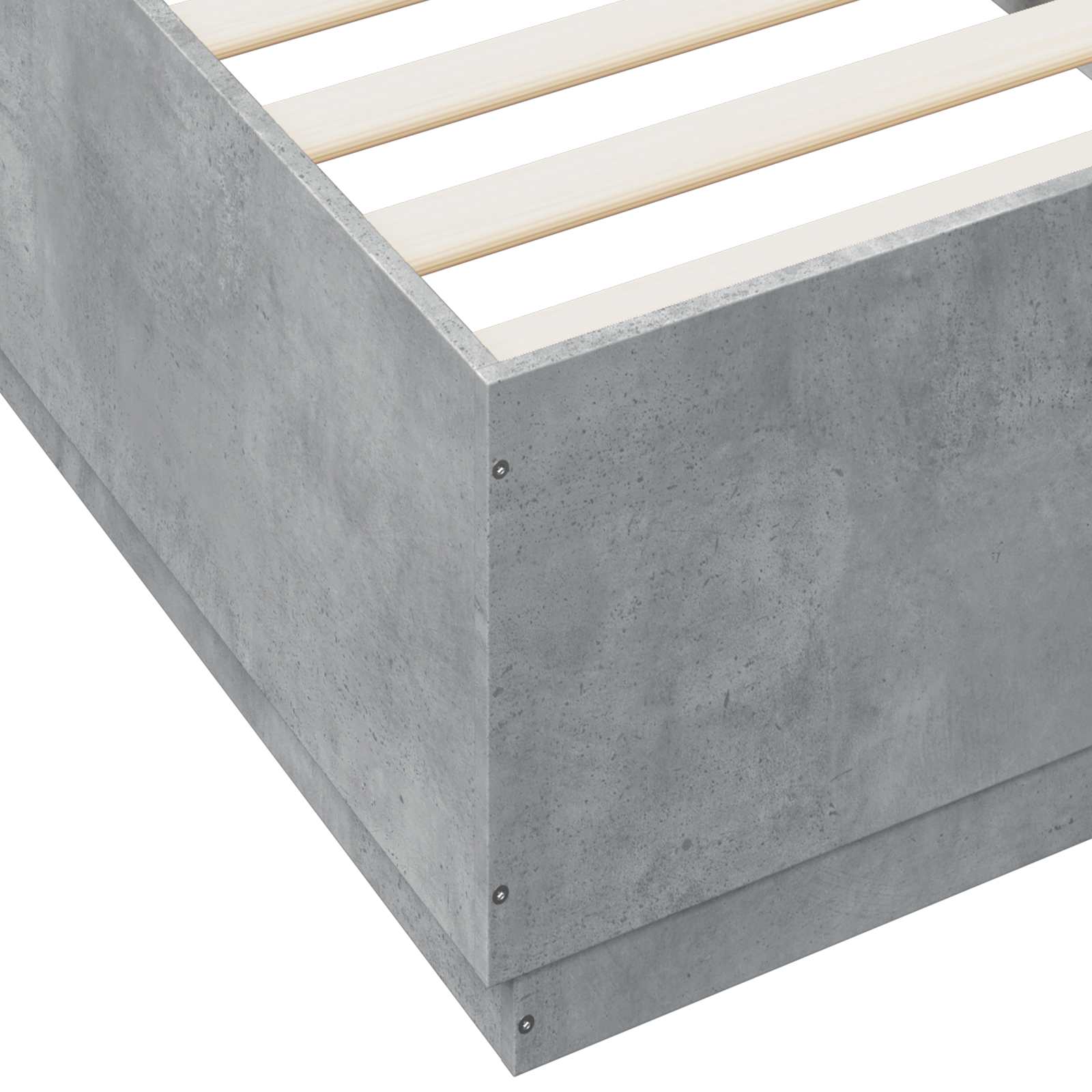 vidaXL Ramka łóżka Betonowy szary 80 x 200 cm Drewno inżynieryjne