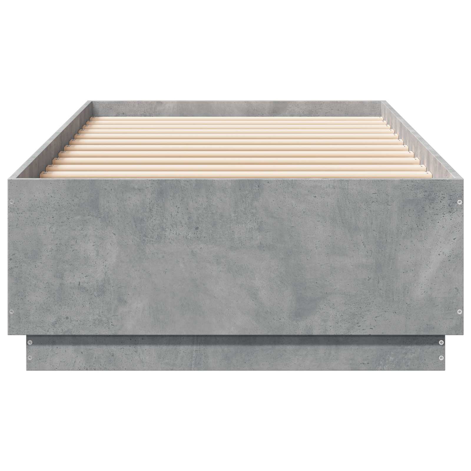 vidaXL Ramka łóżka Betonowy szary 80 x 200 cm Drewno inżynieryjne