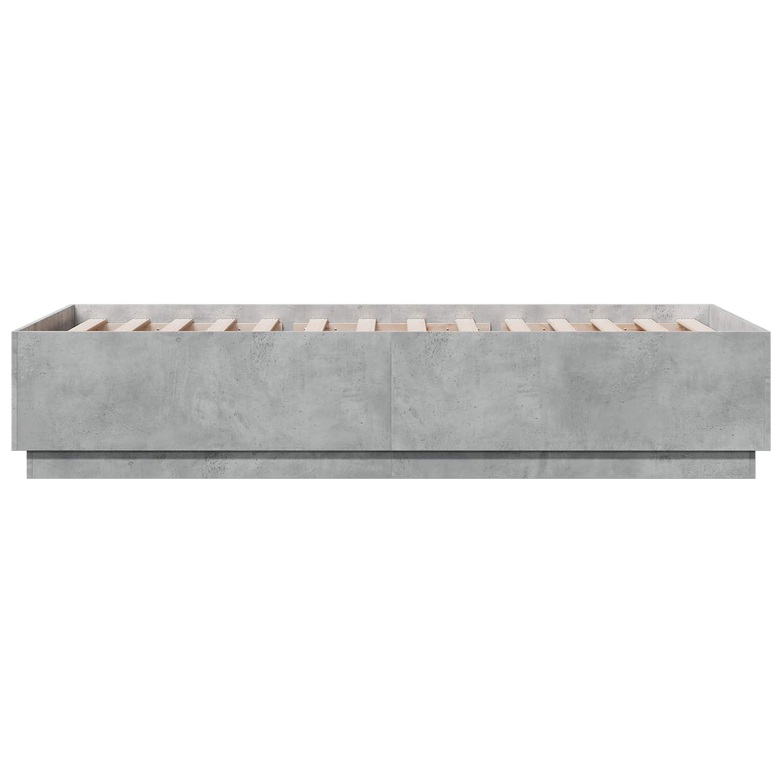 vidaXL Ramka łóżka Betonowy szary 80 x 200 cm Drewno inżynieryjne