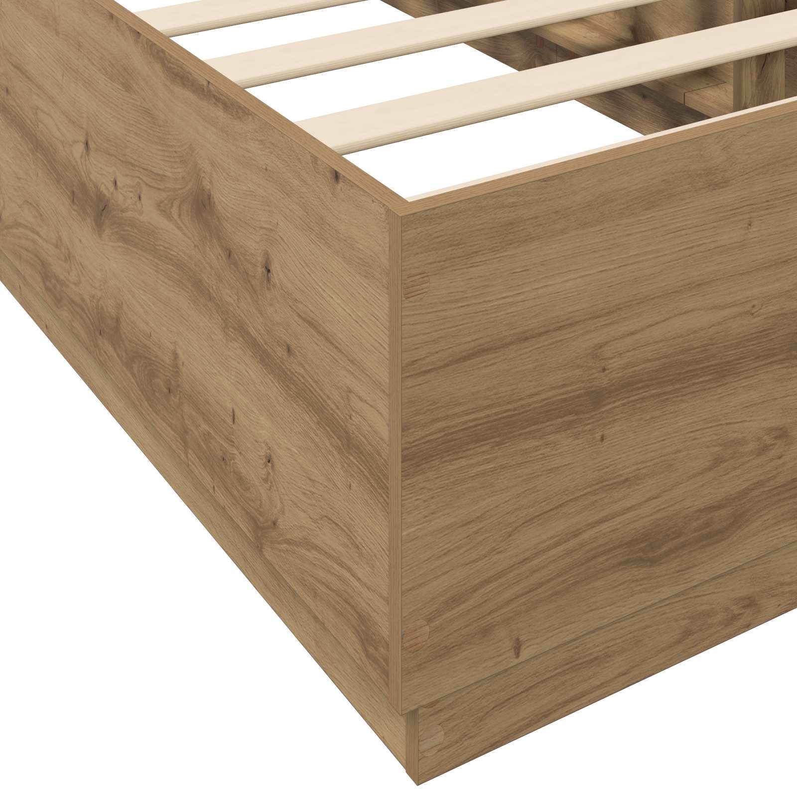 vidaXL Ramka łóżka Dąb artisian 80 x 200 cm Drewno inżynieryjne