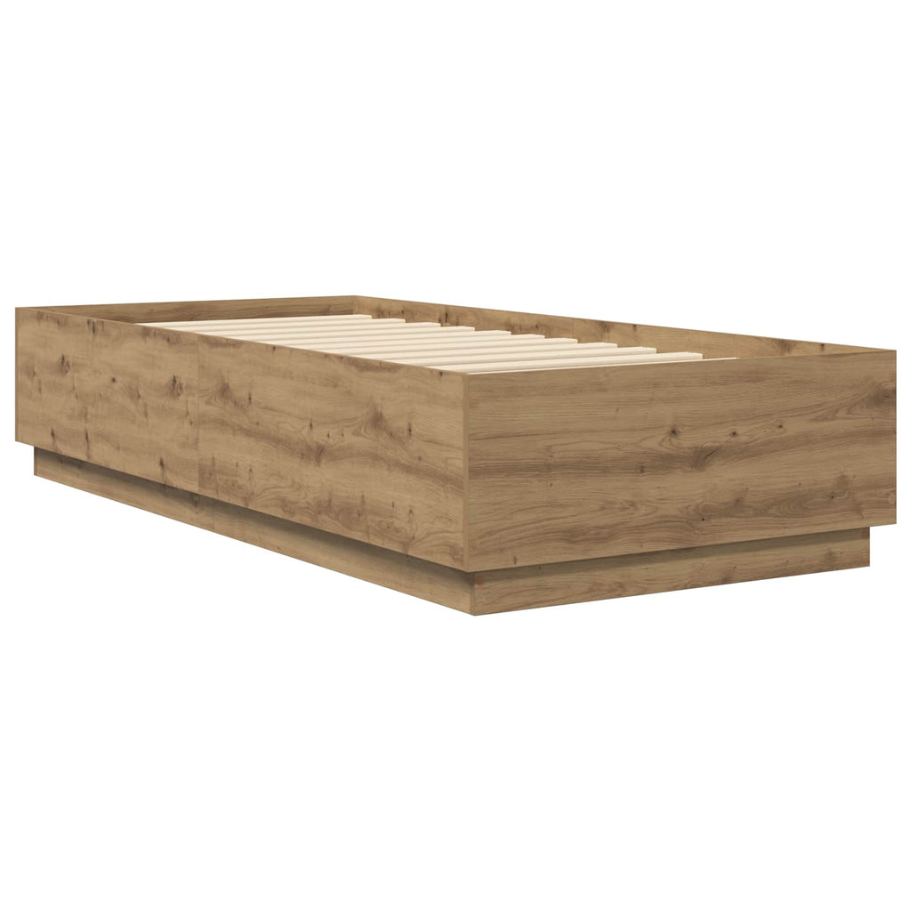vidaXL Ramka łóżka Dąb artisian 80 x 200 cm Drewno inżynieryjne