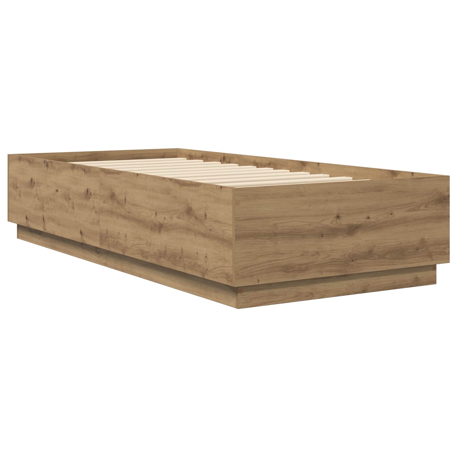 vidaXL Ramka łóżka Dąb artisian 80 x 200 cm Drewno inżynieryjne