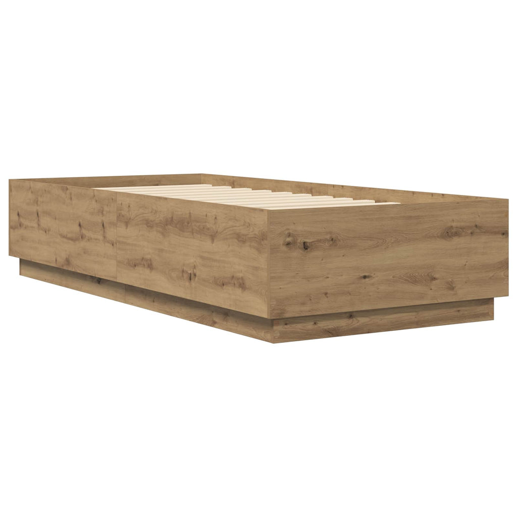 vidaXL Ramka łóżka Dąb artisian 80 x 200 cm Drewno inżynieryjne
