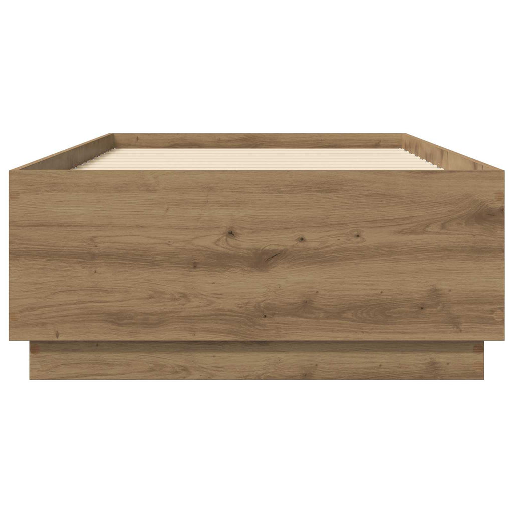 vidaXL Ramka łóżka Dąb artisian 80 x 200 cm Drewno inżynieryjne