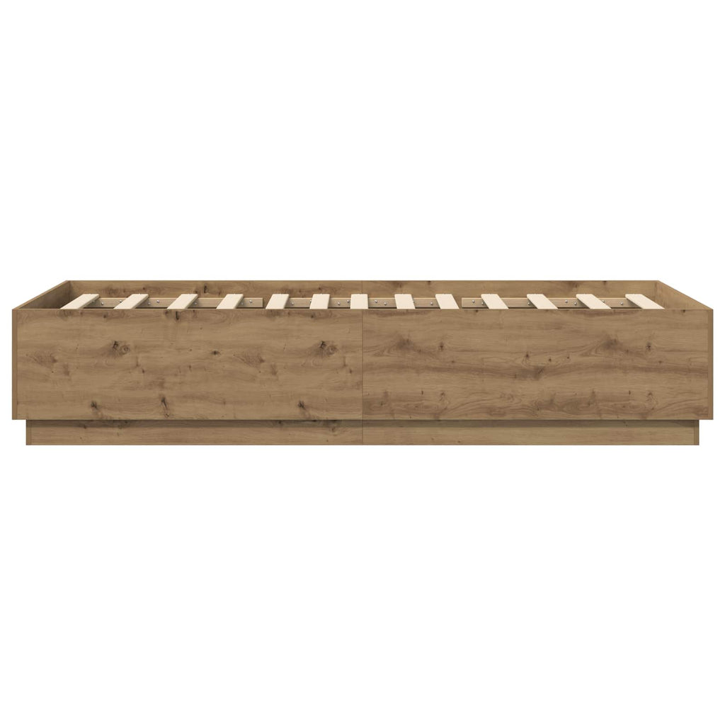 vidaXL Ramka łóżka Dąb artisian 80 x 200 cm Drewno inżynieryjne
